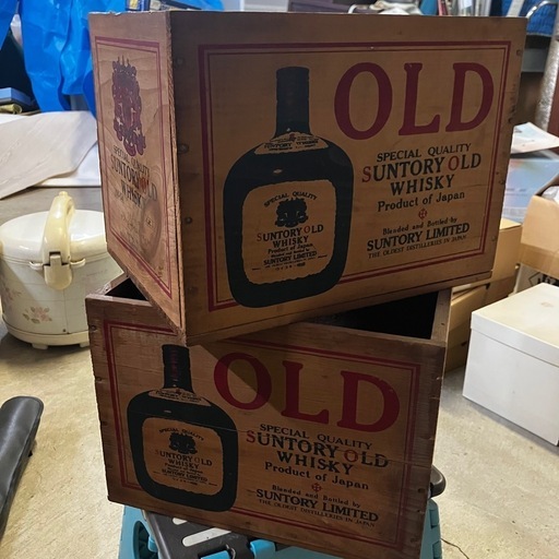 サントリー オールド ウイスキー 木箱 ヴィンテージ 当時物 2箱セット
