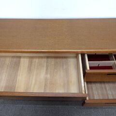新札幌 / 大塚家具製造 箪笥 タンス 衣類収納 木製家具 チェスト 収納家具 幅125×奥行40.5×高さ73cm / No.3420の画像