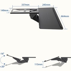 Flexispot フレキシスポット　キーボードトレーKT1（ブラック）の画像