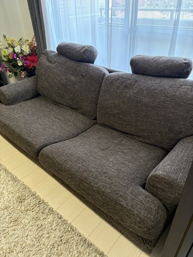 大塚家具 2・3人掛けソファ グレー