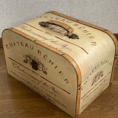 ヴィンテージ風トランク(木製)  ★ワインケース chateau renier★の画像