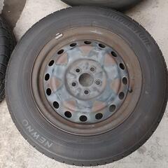 195/65R15　スチール　タイヤ4本セット　No.242 　プリウス系の画像