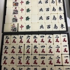 【中古玩具】麻雀牌　雷文印麻雀牌の画像