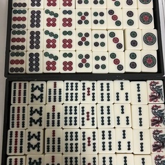 【中古玩具】麻雀牌　雷文印麻雀牌の画像