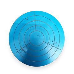 25Y030 ジ2 陶芸ろくろ 手回しろくろ 手動 直径約22cm 中古品