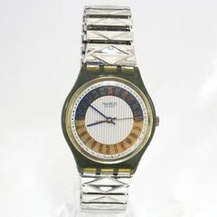 希少 動作品 SWATCH CAMPANA クオーツ式腕時計 GM119 24時間時計 AG 1993 メタルブレス 25年6月電池交換 札幌市 清田区 平岡の画像