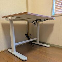 FlexiSpot フレキシスポット 電動昇降式デスク SD1 パソコンデスク 学習机 幅80cm　床保護クリアマット・透明デスクマット付の画像