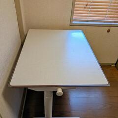 FlexiSpot フレキシスポット 電動昇降式デスク SD1 パソコンデスク 学習机 幅80cm　床保護クリアマット・透明デスクマット付の画像