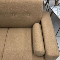 【直接引き取り限定】YMワールド 天然木2Pソファの画像