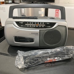 【ジモティー割】コイズミ ラジカセレコーダー シルバー（ID1054）