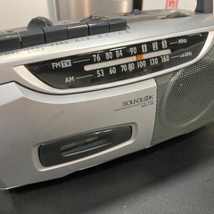 【ジモティー割】コイズミ ラジカセレコーダー シルバー（ID1054）の画像