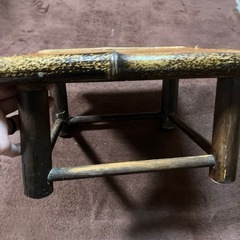 竹のミニテーブル　31.5センチの画像