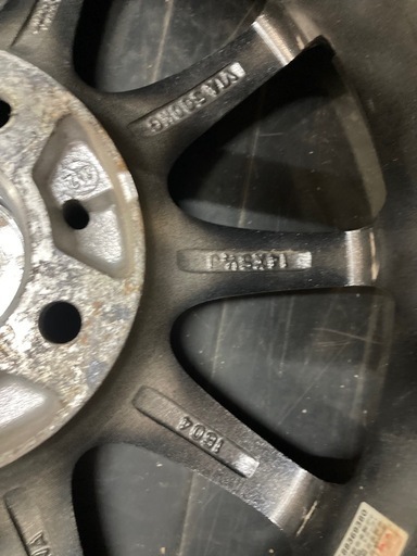 アルミ　14インチ　5.5jJ PCD100 4H