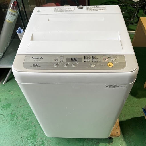 Panasonic/パナソニック】2019年洗濯機5キロ5kg白ホワイト家電動作確認 