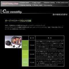 カーセキュリティ　ガードマスタープロフェッショナル　GZ-301 取付簡単　オールインワン　オプション品追加可能　定価5万　在庫処分の画像