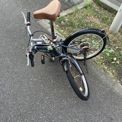 折りたたみ自転車　No.332　切替故障　20インチ　紺　【リサイクルショップどりーむ荒田店】の画像