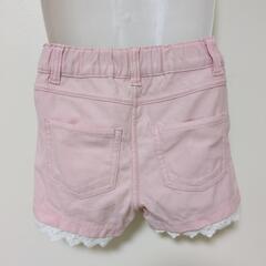 【中古】110cm 女の子 ピンク ショートパンツの画像