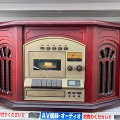 はぴねすくらぶ CDカセットコンポ付きレコードプレイヤー AH-...