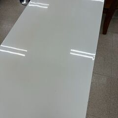 ★リユースのサカイ高崎店★TJ12114  カウンターテーブル 白 H81.5×D44×W119 クリーニング済みの画像