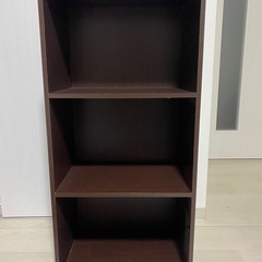 木製カラーボックス3段