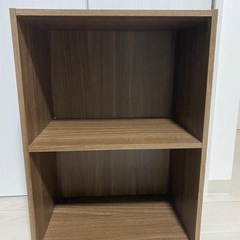 木製カラーボックス2段