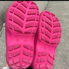 今週末まで　クロックス　crocs ピンク 長靴 C10の画像