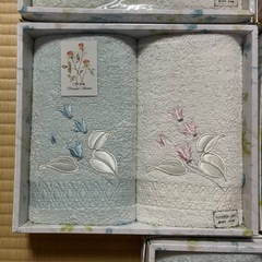 【新品】フェイスタオル｜ギフトタオル｜10枚セット（2枚×5箱）｜綿100%日本製の画像