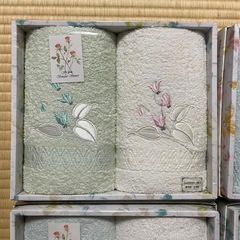 【新品】フェイスタオル｜ギフトタオル｜10枚セット（2枚×5箱）｜綿100%日本製の画像
