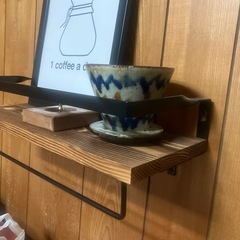 壁付けシェルフ　オシャレの画像