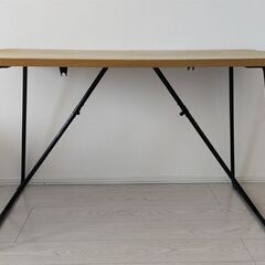 ① 無印良品 MUJI ダイニングテーブル オーク材 幅120c...
