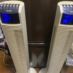 テクノス　タワー型扇風機、２台セット