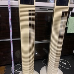 値下げ！テクノス　タワー型扇風機、２台セットの画像