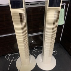 値下げ！テクノス　タワー型扇風機、２台セットの画像