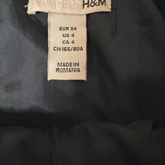 H&M ブラック レース ビスチェ チューブトップの画像