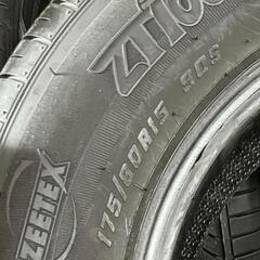 🌞175/80R15⭐工賃込み！キックス、パジェロミニ、テリオスキッド、Z等に！バリ山！美品！ZEETEX製サマータイヤ入荷しました🌞の画像