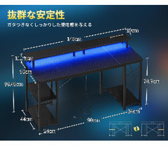 ゲーミングデスク使用３ヶ月の画像