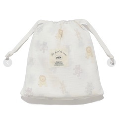 再値下げ！★ジェラートピケ★ 【新品・未使用】おくるみ　タグ付き&巾着袋付き&ラッピング付き！の画像