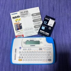 カシオ　ネームランド　テプラの画像