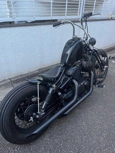 ドラッグスター250 T&Fスラッシュカットマフラー　ブラック