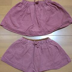 ZARABABY 姉妹コーデュロイスカート