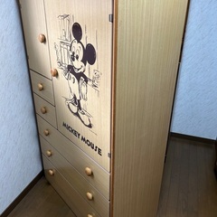 ミッキーマウス整理タンスの画像