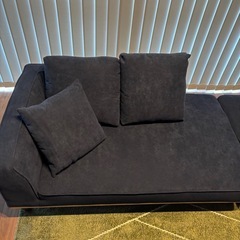 コーデュロイ　カウチソファ　オットマン付き　仙台手渡しの画像