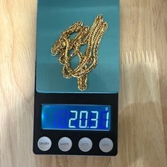 未使用にちかいK18喜平ネックレスの画像