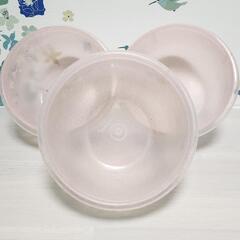希少お値打ち品タッパーウェア限定色トゥインクルボール3個セット赤　星柄　保存容器　お菓子入れ　クリスマスの画像