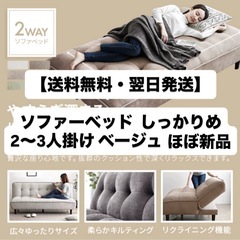 【送料無料・翌日発送】楽天 モダンデコ ソファーベッド 2人掛け...