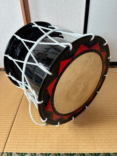 さんさ太鼓1尺7寸・バチ付けます！