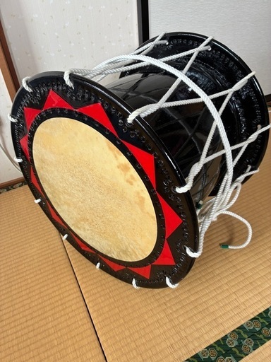 全品送料0円 さんさ踊り太鼓1尺7寸 (ゆぅたん) 盛岡のその他の中古あげます パーカッション・打楽器