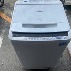 NO B382 🌈福岡市内配送設置無料✨🌈洗濯機 日立 2〜3人分 8.0kg コンパクト 部屋干し 設置配送料込み BW-V80C-W  2019年の画像