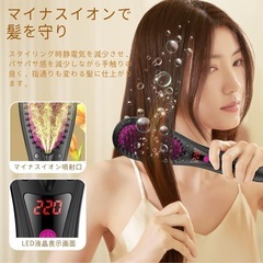 POLENTAT ストレートブラシ 220℃ 静電気防止対応の画像