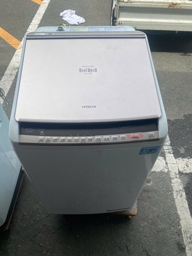 NO B380?福岡市内配送設置無料✨?BW-DV80C 縦型洗濯乾燥機 ビートウォッシュ シャンパン [洗濯8.0kg /乾燥4.5